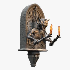 3D Gothic Demon Of Fire